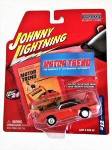ジョニー　ライトニング　ビンテージ　 1970　スーパーバード　モータートレンド　プレート付 メタルシャーシ　モーパー　オレンジ
