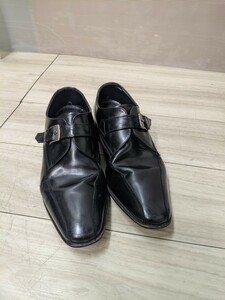 リーガル 靴 メンズビジネスシューズ モンクストラップ 細めスタイル フォーマル ロングノーズ 紳士靴 本革 REGAL