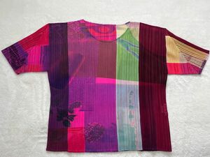 2001 PLEATS PLEASE ISSEY MIYAKE プリーツプリーズ イッセイミヤケ 和風 柄 アーカイブ Tシャツ