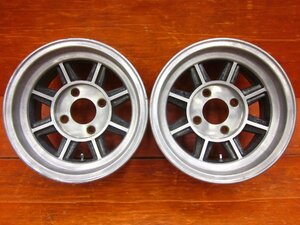 Y】2本セット 絶版サイズ☆HAYASHI RACING STREET ハヤシ ストリート 13インチ 6.5J ±0 PCD114.3 4H φ73mm 中古品 ホイールのみ 旧車☆