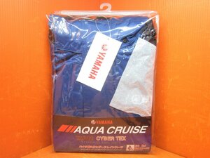 N] unused goods Y'S GEAR wise gear YAMAHA YAR22 Cyber Tec s rainsuit top and bottom M size 90792-R23M blue water-repellent / waterproof * storage sack lack of 