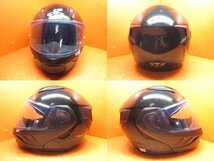 N】OGK システムヘルメット Kabuto RYUKI ブラックメタリック サイズM 57～58cm 2021年製造 元箱アリ 使用感少なめ 所々キズ 中古品_画像2