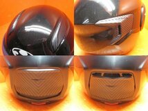 N】OGK システムヘルメット Kabuto RYUKI ブラックメタリック サイズM 57～58cm 2021年製造 元箱アリ 使用感少なめ 所々キズ 中古品_画像6