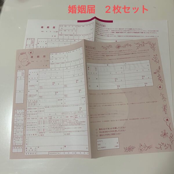 映え 婚姻届 2枚セット