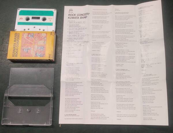 KUWATA BAND ROCK CONCERT 中古ミュージックテープ 桑田バンド ロックコンサート