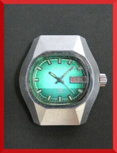 オリエント ORIENT 21石 自動巻き 3針 デイデイト G489149-4A 男性用 メンズ 腕時計 V46 ジャンク 稼働品