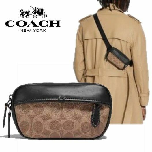 【COACH★C2596-TN2】コーチ ショルダーバッグ ボディバッグ ウェストバッグポーチ シグネチャー 新品タグ付き