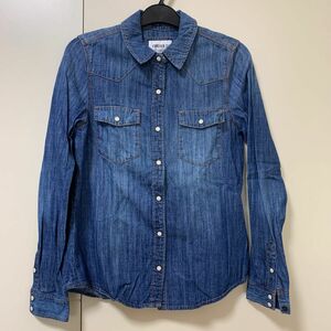 ★最終値下げ★ FOREVER21　フォーエバー21　デニムシャツ　デニムブルー　インディゴブルー　長袖シャツ　井上尚弥　日向坂