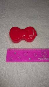* симпатичный Hello Kitty Ribon. форма красная чернильная подушечка ❤ щетка имеется новый рисунок RB* стоимость доставки 140 иен ~