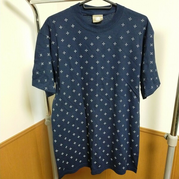 グッドイナフ　ハンドメイドＴシャツ　UK ストック品　ネイビー　GOODENOUGH　サイズＭ 半袖Tシャツ