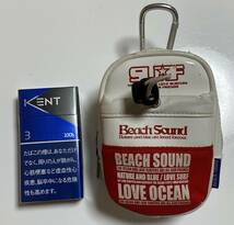 Beach Sound ビーチサウンド ウエストポーチ 赤/白 エナメル 中古_画像10