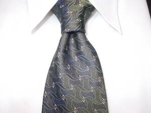 a346*renoma necktie * Renoma necktie silk 100% rice field middle . light ... packet postage 360 jpy 5F