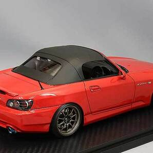 イグニッションモデル 1/18 ホンダ S2000 （AP2） レッド / BBS RG-Rタイプ 17インチホイール IG2587の画像3