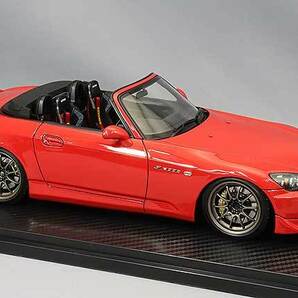 イグニッションモデル 1/18 ホンダ S2000 （AP2） レッド / BBS RG-Rタイプ 17インチホイール IG2587の画像4