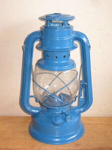 中国広州製 ハリケーンランタン MOON LIGHT HM101 青色 中國 廣州 月華 灯油ランプ 灯油ランタン キャンプ