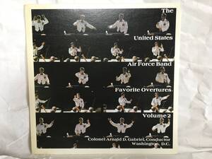 吹奏楽 The United States Air Force Band 「 Favorite Overtures Volume 2 」中古LP This Record Is Not For Sale (非売品？)