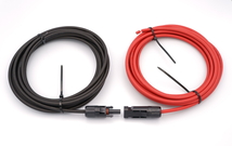 ソーラーケーブル延長ケーブル MC4 コネクタ付き 5m 4.0sq 赤と黒2本セット/ケーブル径6mm_画像1
