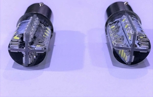 24V用 S25 LED 48連シングル球　シリコンタイプ　ホワイト　2個セット　トラック　トレーラー　ダンプ　車幅灯などにも！