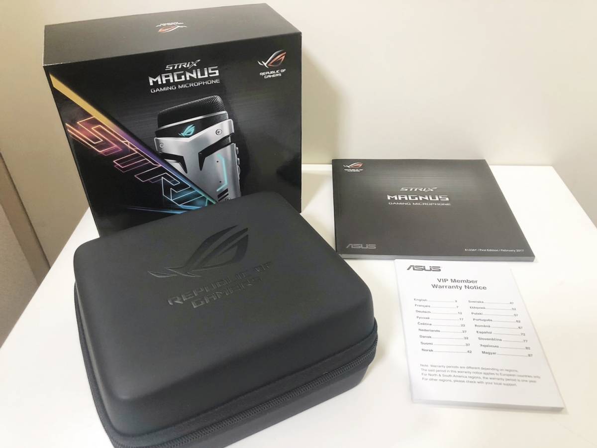 ほぼ未使用 ASUS ROG Strix Magnus Gaming Microphone ストリーミング