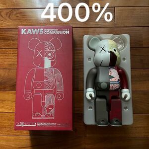 中古 KAWS Companion 400% ベアブリック カウズ オリジナルフェイク コンパニオン メディコムトイ 人体模型