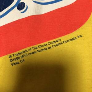 90s USA製 S.O.S 企業ロゴ Tシャツ M イエローの画像4