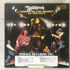 WHITESNAKE LIVE....IN THE HEART OF THE CITY US盤 PROMO