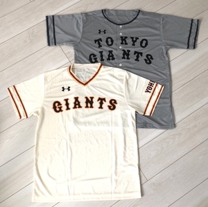 巨人 2 種類 セット 復刻 ユニフォーム UNDER ARMOUR グレー 1936 クリーム 1989 G 東京 読売 ジャイアンツ プロ 野球 NPB 好きに も 