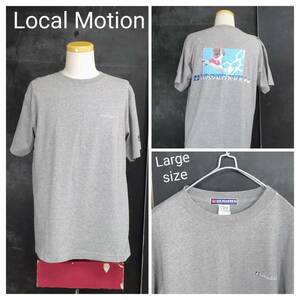 ★送料無料★ Local Motion ローカルモーション Ｔシャツ プリントＴ グレー メンズ Large