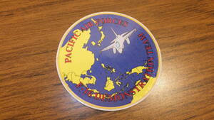 【USAF】PACAF F-16 Demonstration Team 太平洋米空軍F-16 デモチーム DEMO TEAM ステッカーデカール 米空軍三沢基地