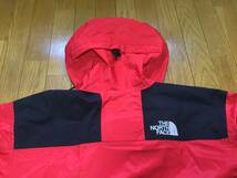 THE NORTH FACE ノースフェイス ゴアテックス製 マウンテンパーカ HOMMES MOYENS メンズMサイズ カラー/レッド 中古品_画像6