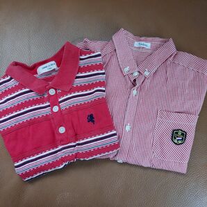シャツ、ポロシャツ2枚セット