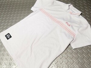 B品★KFA75★春夏★FILA GOLF★フィラゴルフ★吸汗速乾クールモックネック半袖 シャツ★LL/WT