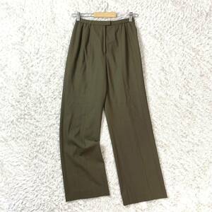  Leilian wide pants Brown wool waist rubber 9 YA3385