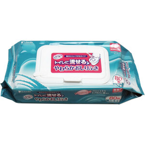 lifre toilet .... soft pre-moist wipes large size * thick 80 sheets insertion 