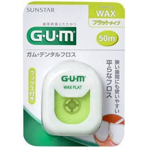 サンスター GUM デンタルフロス ワックスフラットタイプ 50m×60個