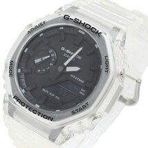 カシオ CASIO 腕時計 GA-2100SKE-7A メンズ レディース Gショック G-SHOCK スケルトンシリーズ クォーツ ブラック クリア_画像2