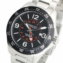 ハミルトン HAMILTON 腕時計 H76755131 メンズ カーキ パイロット GMT KHAKI PILOT GMT 自動巻き ブラック シルバー_画像1