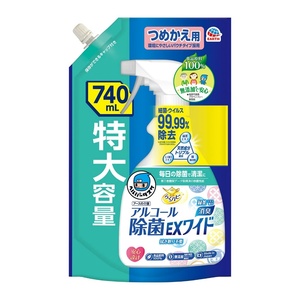 ヘルパータスケ らくハピ アルコール除菌EXワイド つめかえ 740mL