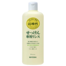 無添加 せっけん専用リンス 350mL_画像1