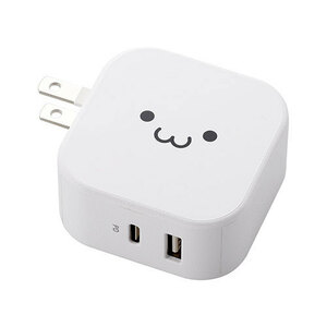 エレコム USB コンセント PD 充電器 20W スマホ タブレット USB-C ×1ポート USB-A×1ポート ホワイトフェイス 高速 MPA-ACCP20WF