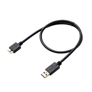 エレコム USB3.0ケーブル/A-microBタイプ/AV売場用/0.5m/ブラック DH-AMB3N05BK