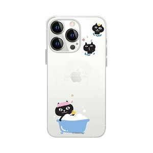 abbi FRIENDS ネコマンジュウソフトクリアケース for iPhone 13 Pro バスタイム ABF21763i13P