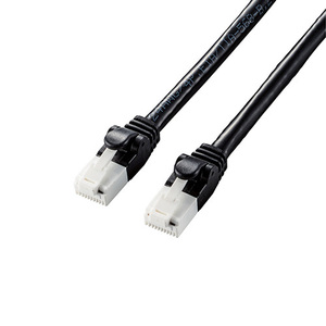 【5個セット】エレコム LANケーブル/CAT6A/爪折れ防止/1.0m/ブラック LD-GPAT/BK10X5