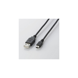 エレコム USB2.0ケーブル(mini-Bタイプ) U2C-M10BK