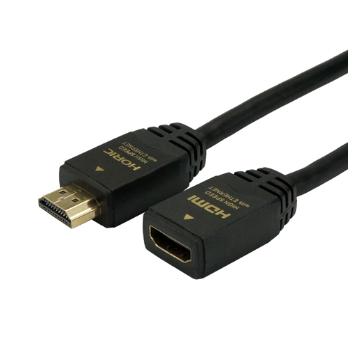 【5個セット】 HORIC HDMI延長ケーブル 2m ブラック HDFM20-123BKX5
