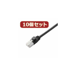 10個セット エレコム　ツメ折れ防止LANケーブル(Cat6) LD-GPT BK30X10