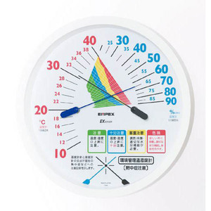 EMPEX 温度・湿度計 環境管理 温度・湿度計「熱中症注意」 掛用 TM-2485
