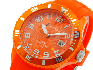 アバランチ AVALANCHE クオーツ 腕時計 AV-100S-OR-40 オレンジ オレンジ