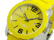 アバランチ AVALANCHE 腕時計 AV-1024-YWSIL イエロー×シルバー シルバー_画像1