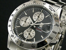エルジン ELGIN クロノグラフ 腕時計 FK1184S-B ブラック_画像2